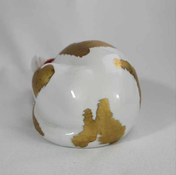 Japanese Porcelain Sleeping Cat Figure - Picture 5 of 13